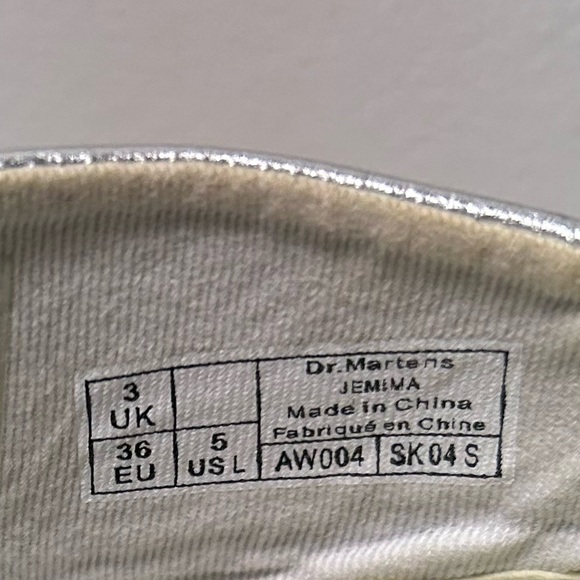 🌟HOST PICK🌟Dr Doc Martens Metallic Jemima Boot Size 5L - Picture 10 of 11